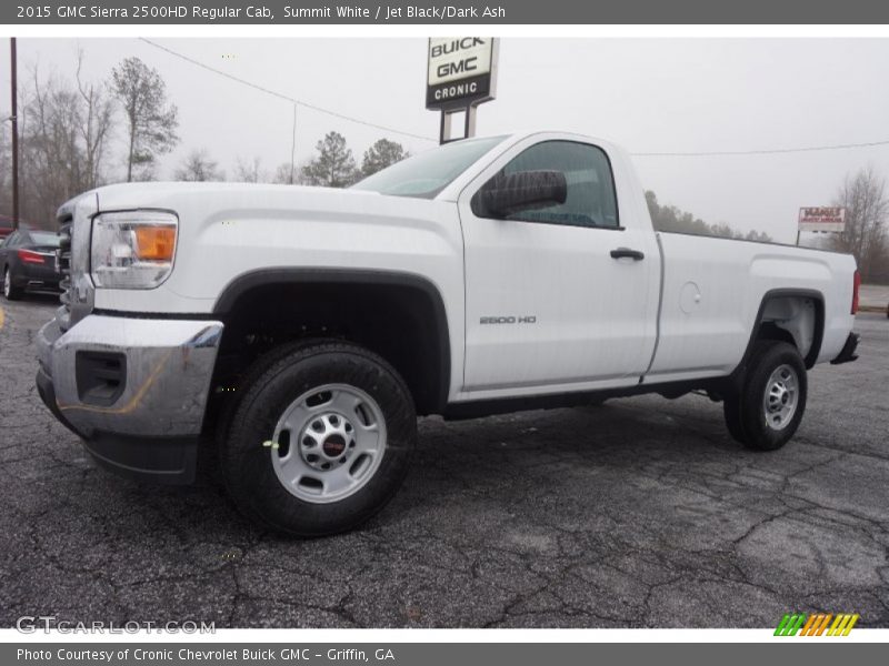 Summit White / Jet Black/Dark Ash 2015 GMC Sierra 2500HD Regular Cab