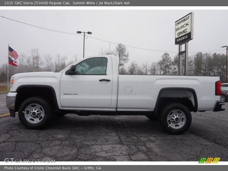 Summit White / Jet Black/Dark Ash 2015 GMC Sierra 2500HD Regular Cab