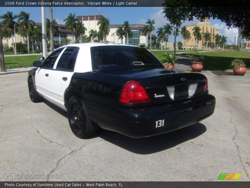 Vibrant White / Light Camel 2006 Ford Crown Victoria Police Interceptor