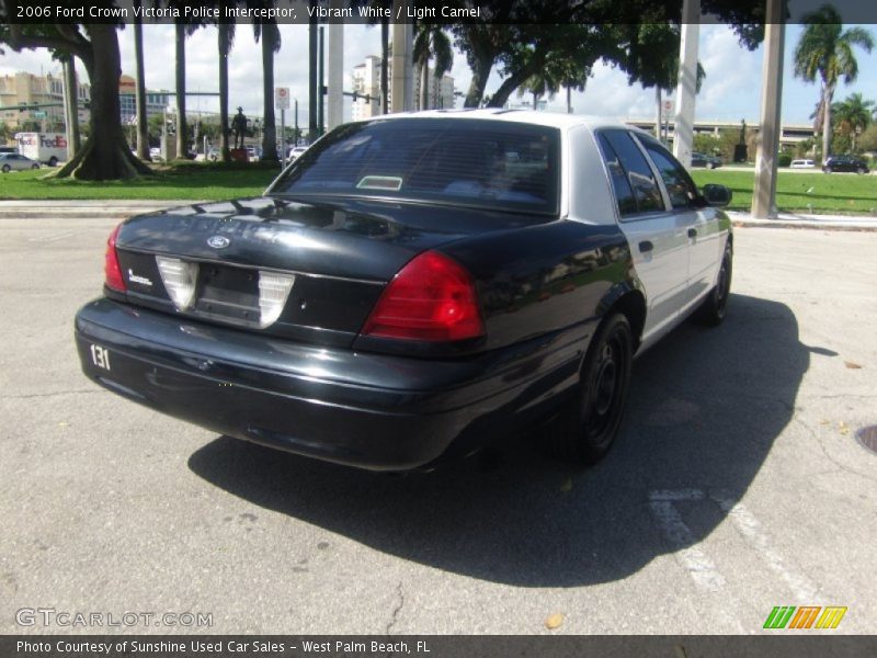 Vibrant White / Light Camel 2006 Ford Crown Victoria Police Interceptor