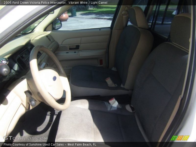 Front Seat of 2006 Crown Victoria Police Interceptor