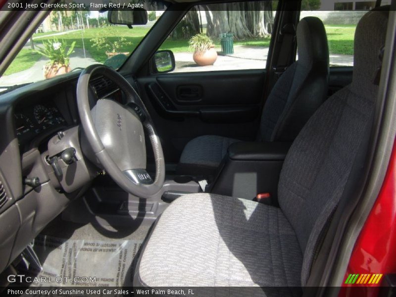 Flame Red / Agate 2001 Jeep Cherokee Sport