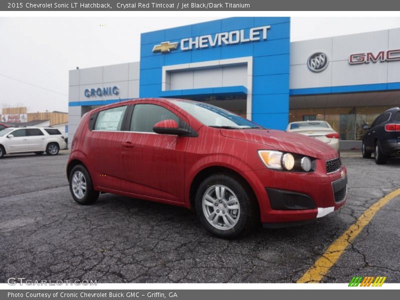 Crystal Red Tintcoat / Jet Black/Dark Titanium 2015 Chevrolet Sonic LT Hatchback