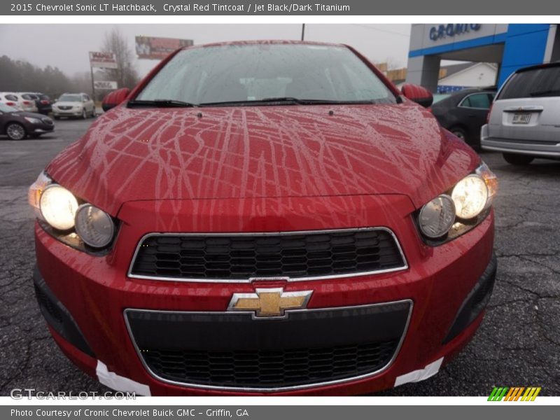 Crystal Red Tintcoat / Jet Black/Dark Titanium 2015 Chevrolet Sonic LT Hatchback