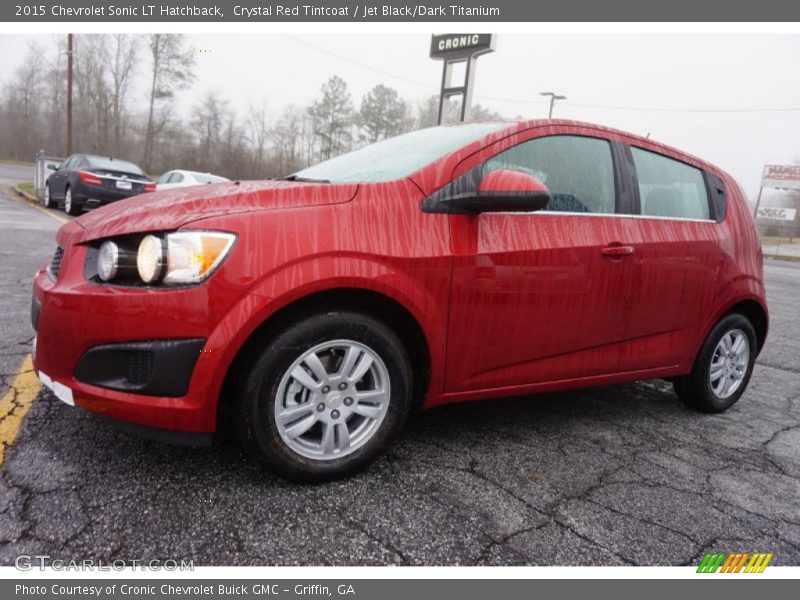 Crystal Red Tintcoat / Jet Black/Dark Titanium 2015 Chevrolet Sonic LT Hatchback