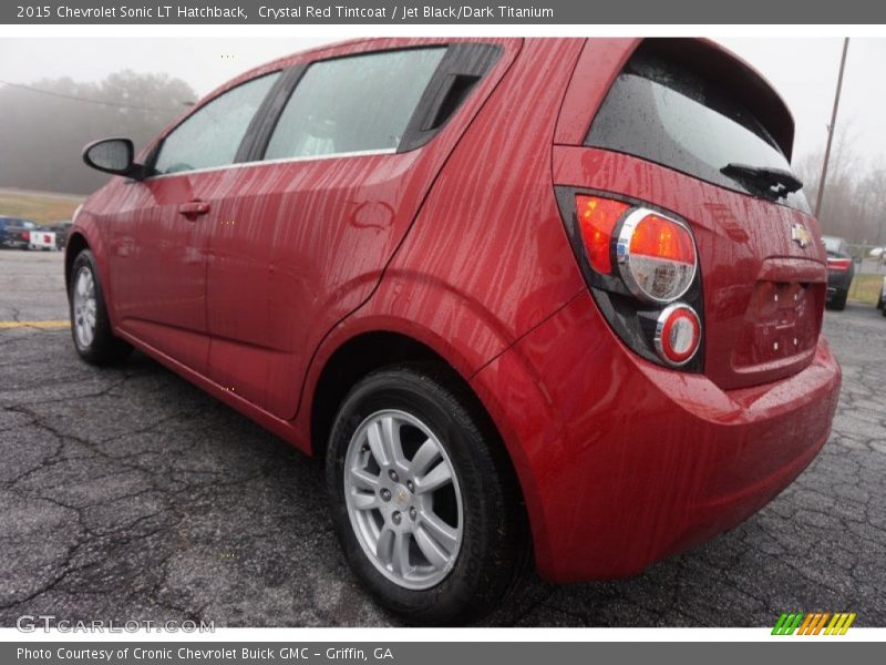 Crystal Red Tintcoat / Jet Black/Dark Titanium 2015 Chevrolet Sonic LT Hatchback