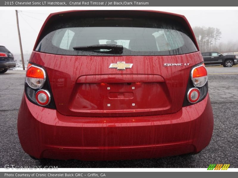 Crystal Red Tintcoat / Jet Black/Dark Titanium 2015 Chevrolet Sonic LT Hatchback