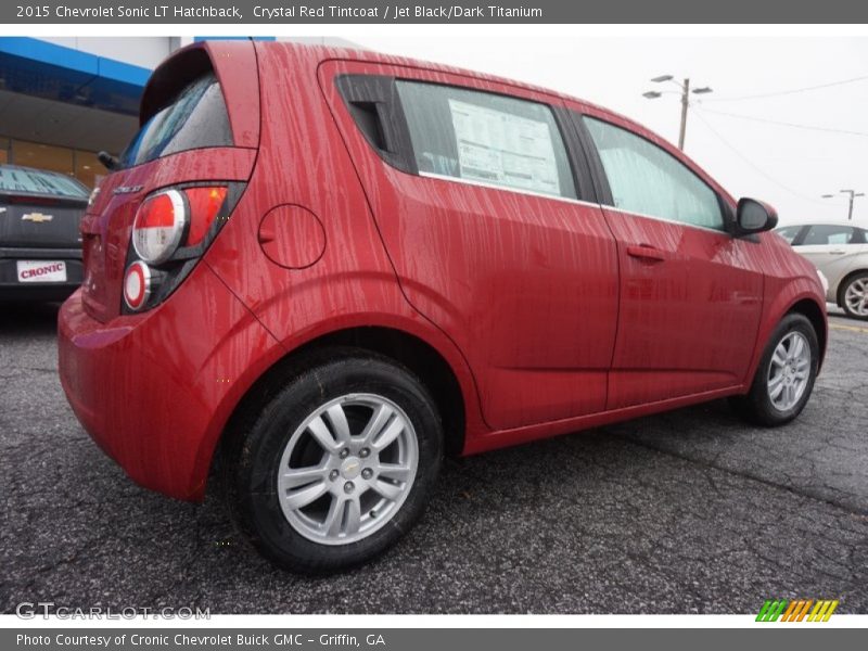 Crystal Red Tintcoat / Jet Black/Dark Titanium 2015 Chevrolet Sonic LT Hatchback