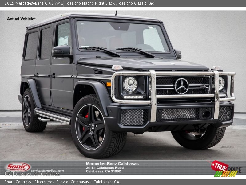 designo Magno Night Black / designo Classic Red 2015 Mercedes-Benz G 63 AMG