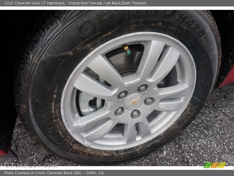Crystal Red Tintcoat / Jet Black/Dark Titanium 2015 Chevrolet Sonic LT Hatchback