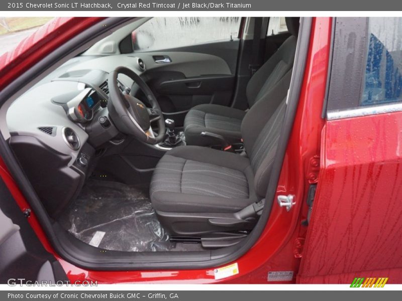 Crystal Red Tintcoat / Jet Black/Dark Titanium 2015 Chevrolet Sonic LT Hatchback