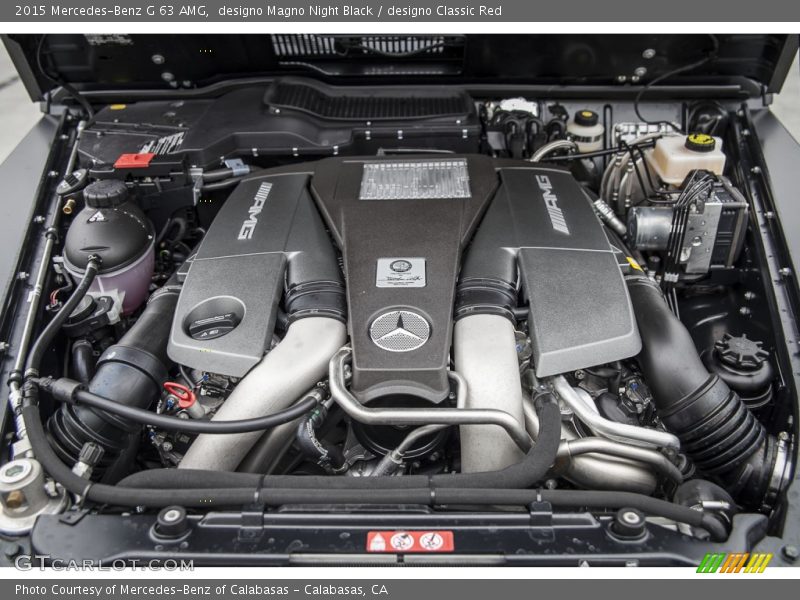  2015 G 63 AMG Engine - 5.5 Liter AMG biturbo DOHC 32-Valve VVT V8