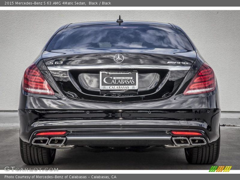 Black / Black 2015 Mercedes-Benz S 63 AMG 4Matic Sedan