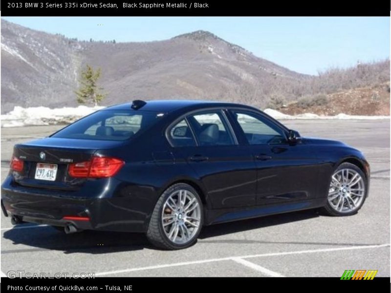 Black Sapphire Metallic / Black 2013 BMW 3 Series 335i xDrive Sedan