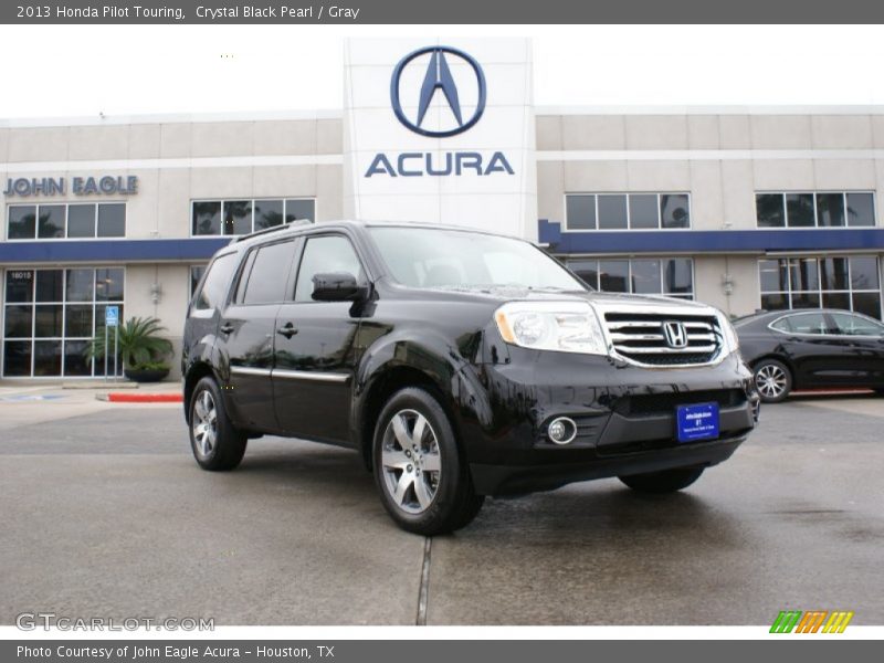 Crystal Black Pearl / Gray 2013 Honda Pilot Touring