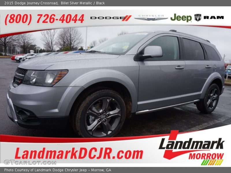 Billet Silver Metallic / Black 2015 Dodge Journey Crossroad