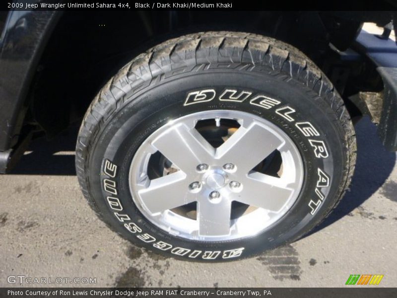 Black / Dark Khaki/Medium Khaki 2009 Jeep Wrangler Unlimited Sahara 4x4