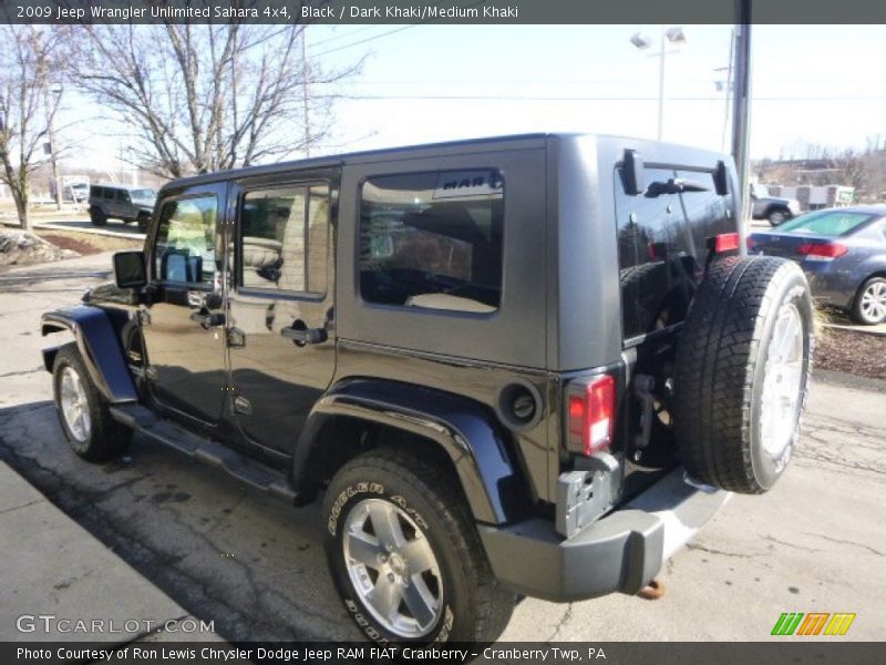 Black / Dark Khaki/Medium Khaki 2009 Jeep Wrangler Unlimited Sahara 4x4