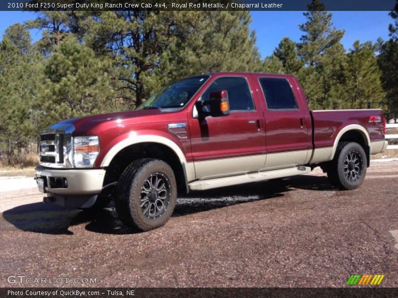 Royal Red Metallic / Chaparral Leather 2010 Ford F250 Super Duty King Ranch Crew Cab 4x4