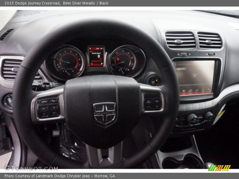 Billet Silver Metallic / Black 2015 Dodge Journey Crossroad