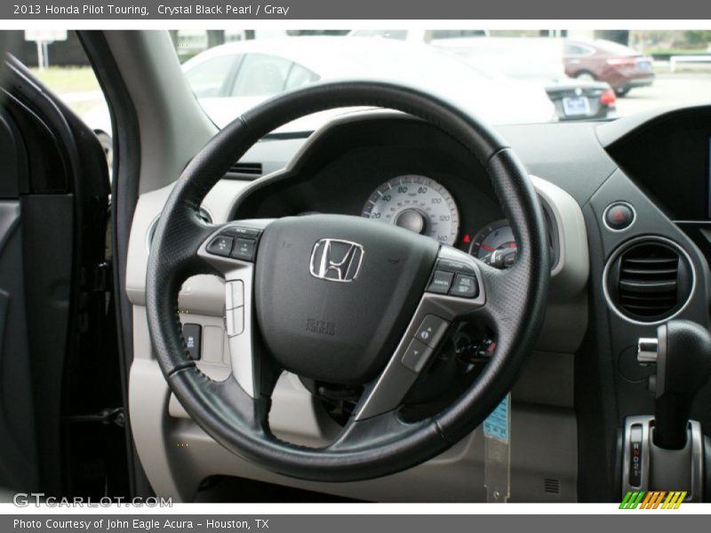 Crystal Black Pearl / Gray 2013 Honda Pilot Touring