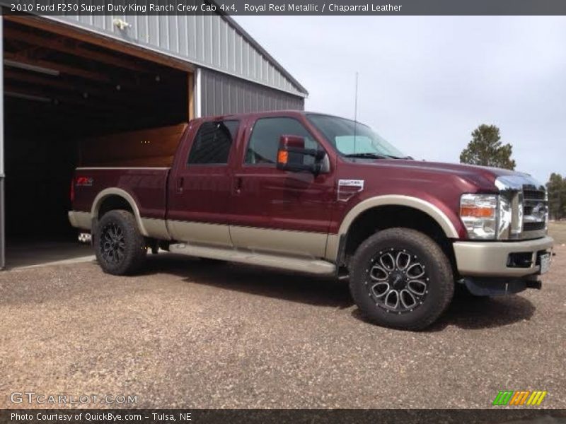 Royal Red Metallic / Chaparral Leather 2010 Ford F250 Super Duty King Ranch Crew Cab 4x4