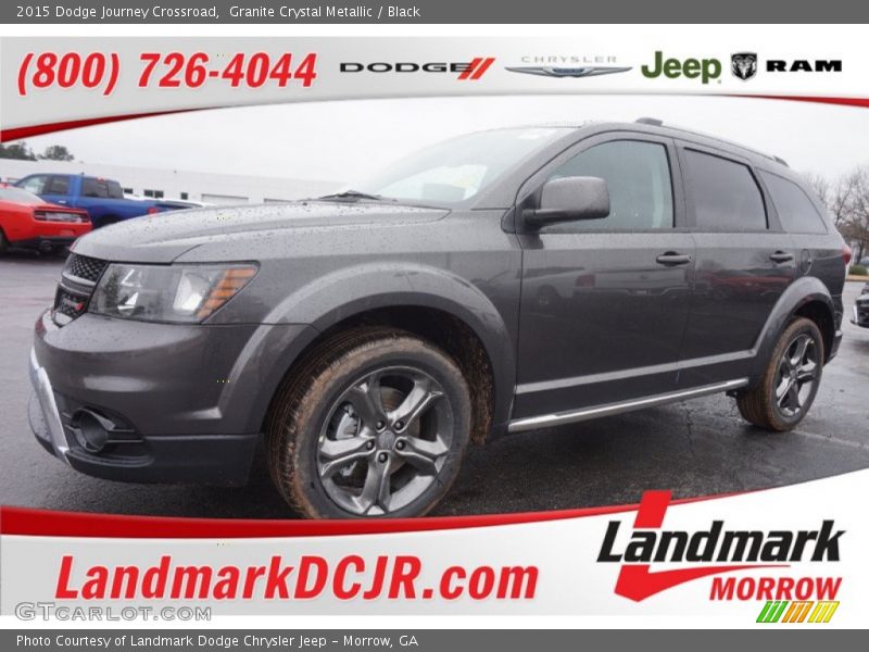 Granite Crystal Metallic / Black 2015 Dodge Journey Crossroad