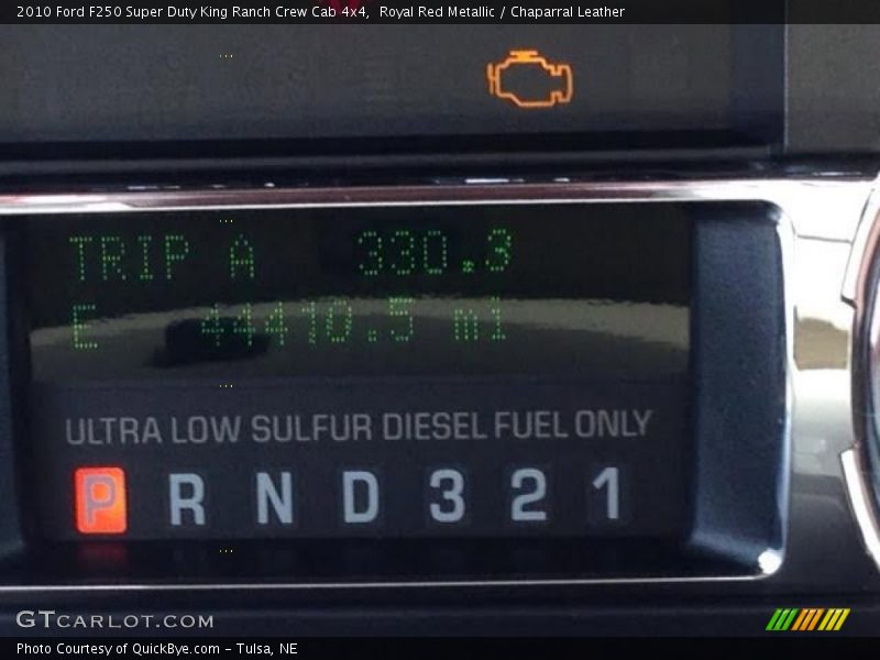 Royal Red Metallic / Chaparral Leather 2010 Ford F250 Super Duty King Ranch Crew Cab 4x4