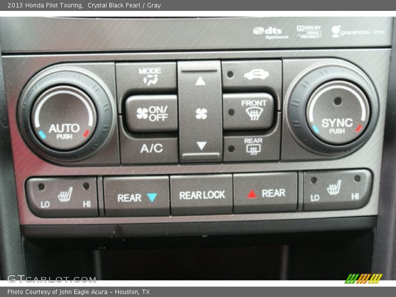 Crystal Black Pearl / Gray 2013 Honda Pilot Touring