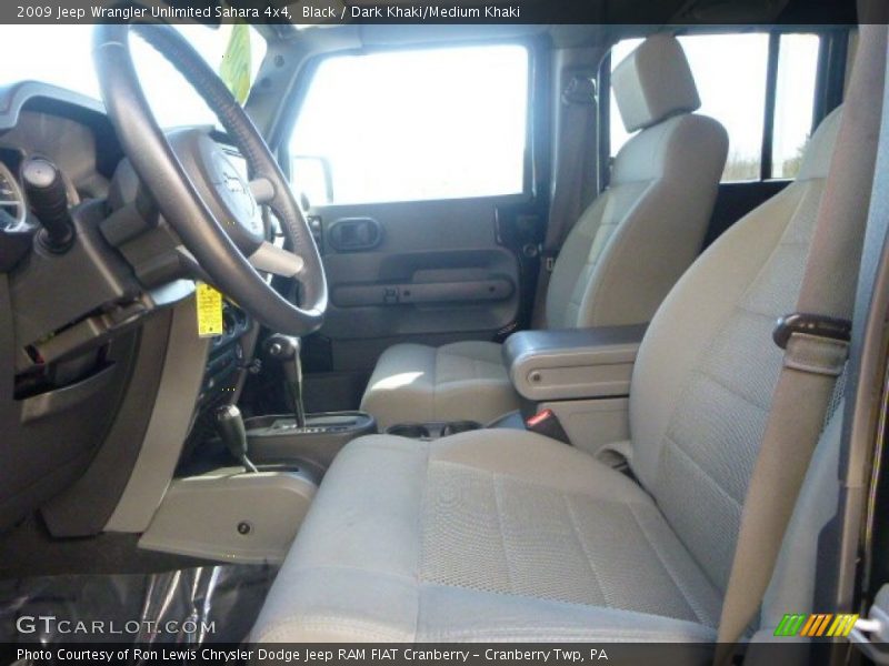 Black / Dark Khaki/Medium Khaki 2009 Jeep Wrangler Unlimited Sahara 4x4