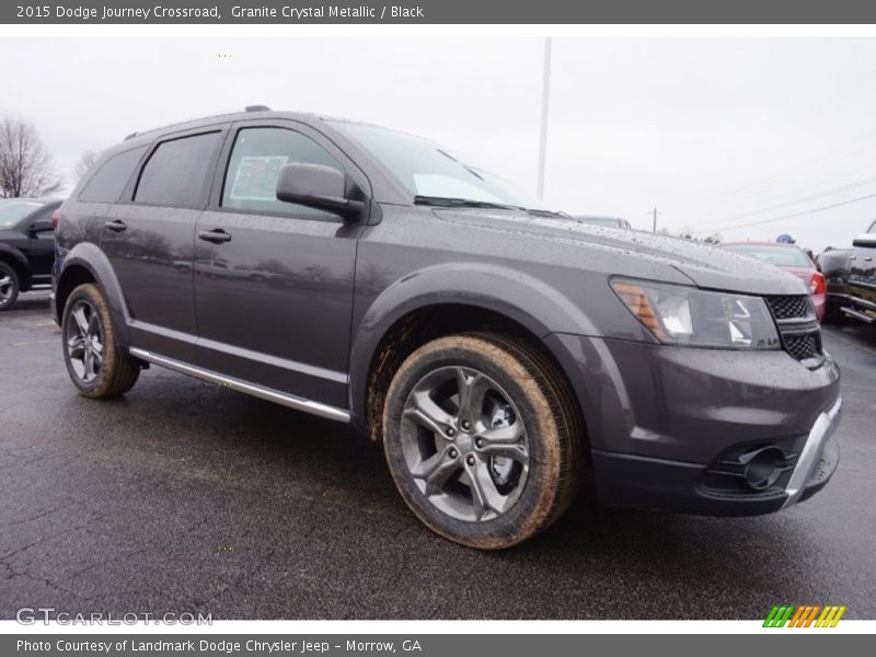 Granite Crystal Metallic / Black 2015 Dodge Journey Crossroad