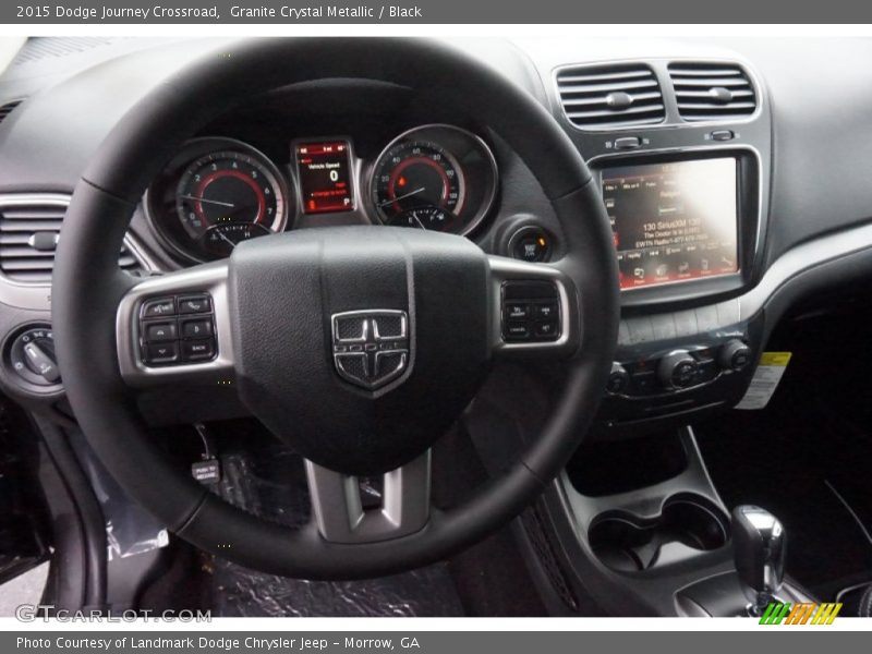 Granite Crystal Metallic / Black 2015 Dodge Journey Crossroad