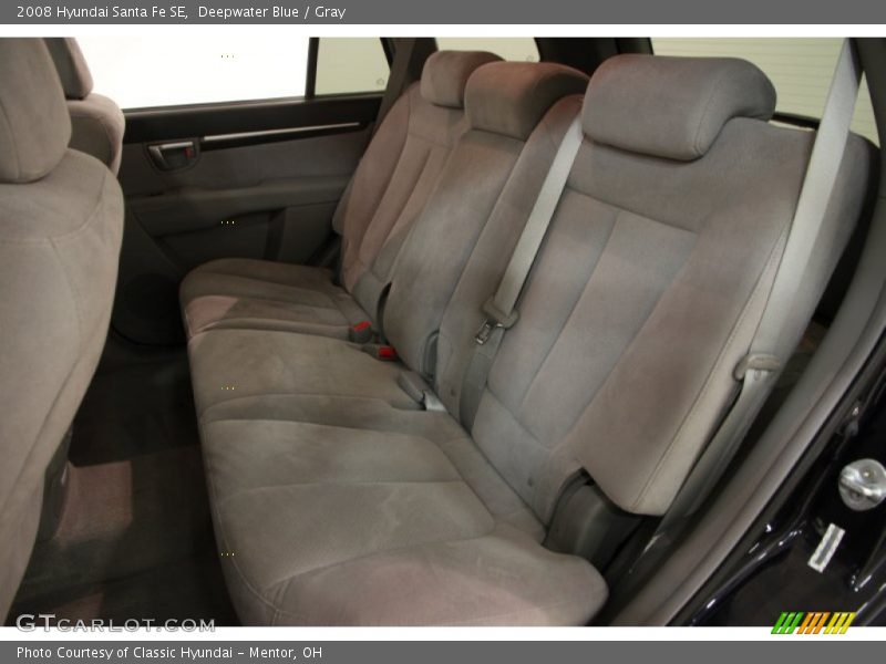 Deepwater Blue / Gray 2008 Hyundai Santa Fe SE