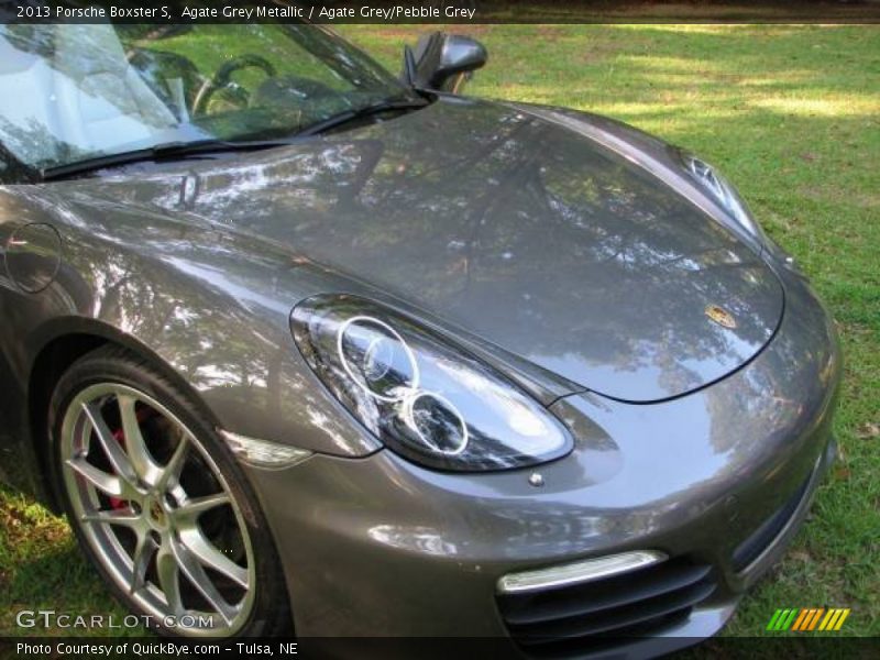 Agate Grey Metallic / Agate Grey/Pebble Grey 2013 Porsche Boxster S