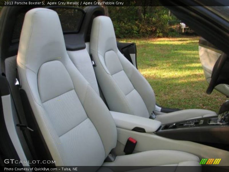 Agate Grey Metallic / Agate Grey/Pebble Grey 2013 Porsche Boxster S