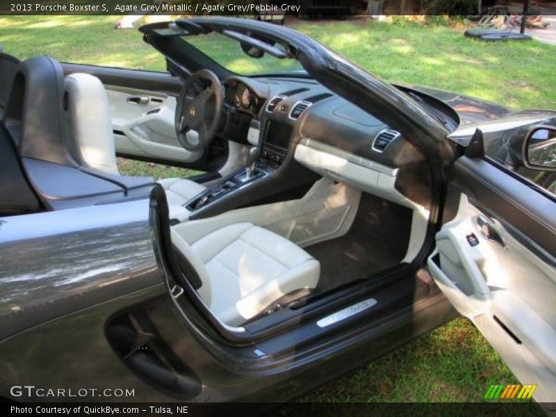 Agate Grey Metallic / Agate Grey/Pebble Grey 2013 Porsche Boxster S