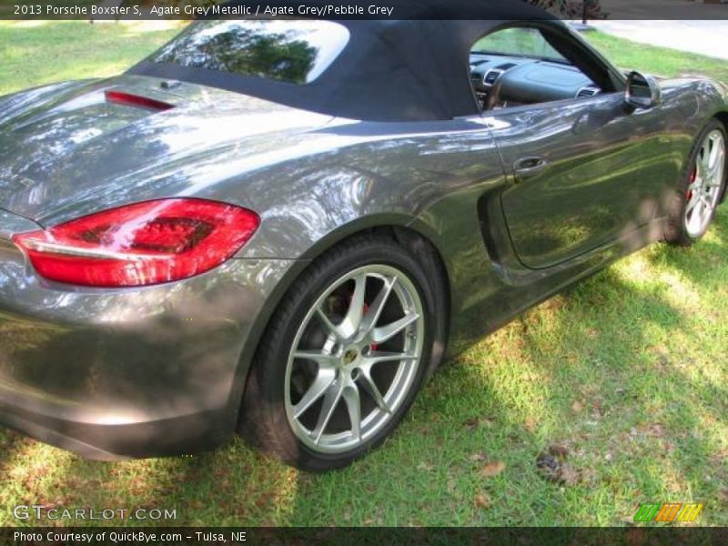 Agate Grey Metallic / Agate Grey/Pebble Grey 2013 Porsche Boxster S