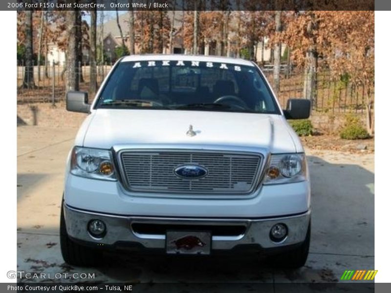 Oxford White / Black 2006 Ford F150 Lariat SuperCrew