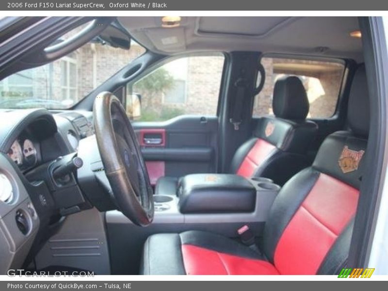 Oxford White / Black 2006 Ford F150 Lariat SuperCrew