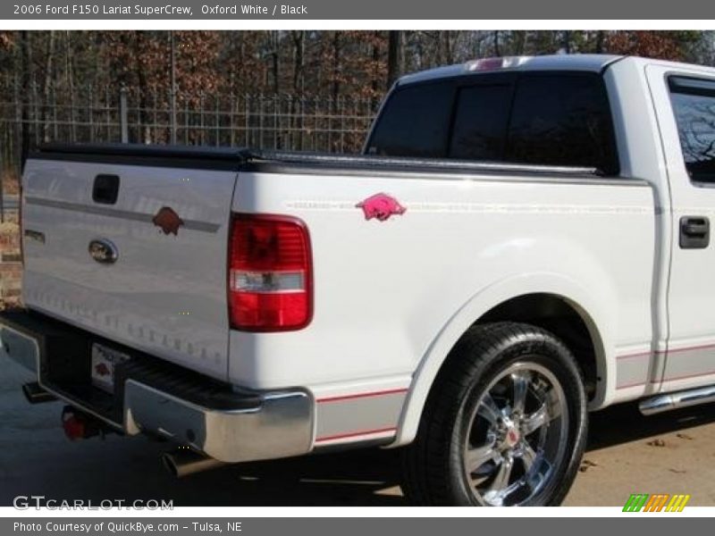 Oxford White / Black 2006 Ford F150 Lariat SuperCrew