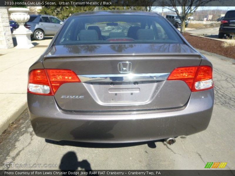 Urban Titanium Metallic / Black 2010 Honda Civic LX-S Sedan