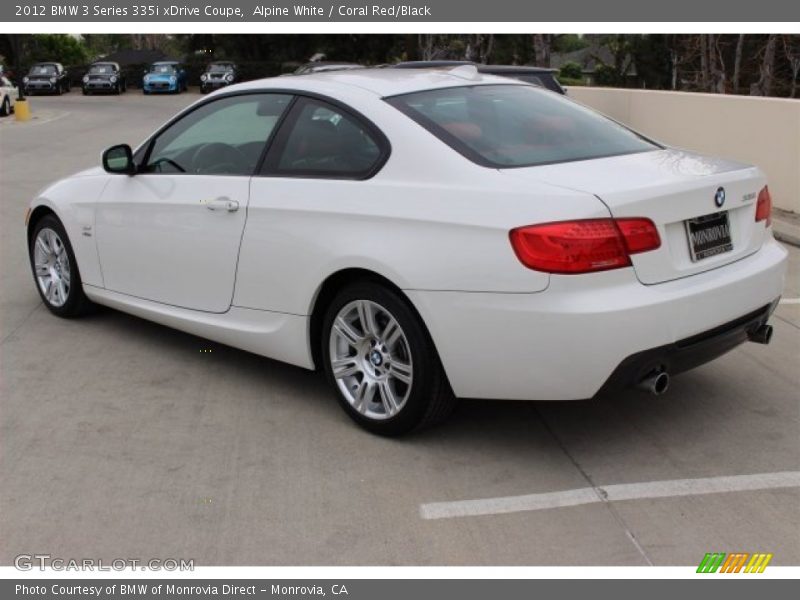 Alpine White / Coral Red/Black 2012 BMW 3 Series 335i xDrive Coupe