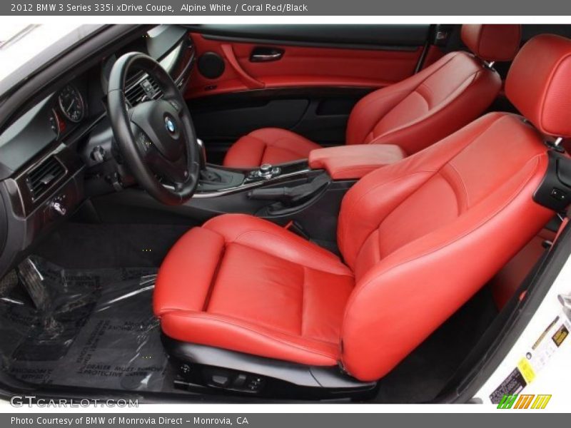 Alpine White / Coral Red/Black 2012 BMW 3 Series 335i xDrive Coupe