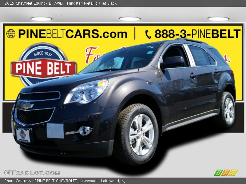 Tungsten Metallic / Jet Black 2015 Chevrolet Equinox LT AWD