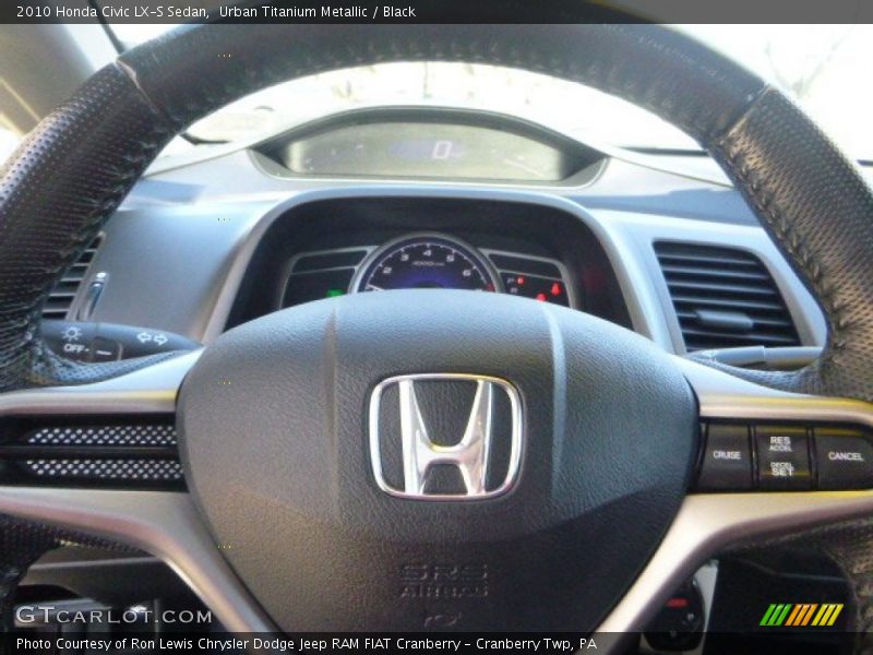Urban Titanium Metallic / Black 2010 Honda Civic LX-S Sedan