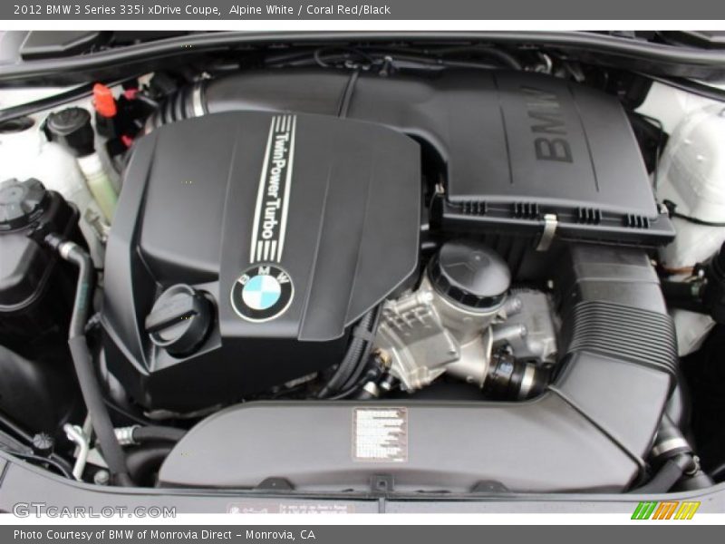  2012 3 Series 335i xDrive Coupe Engine - 3.0 Liter DI TwinPower Turbocharged DOHC 24-Valve VVT Inline 6 Cylinder