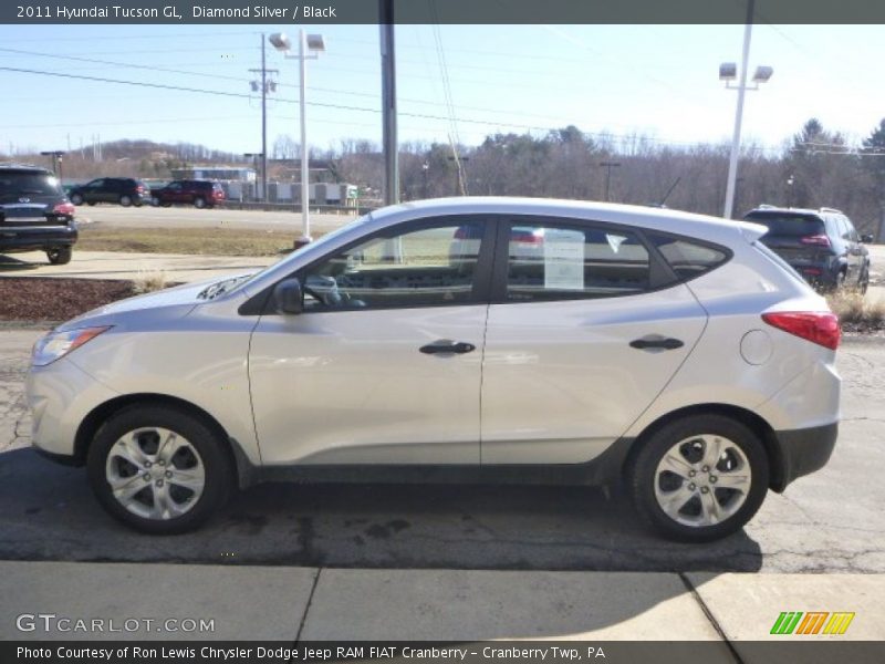 Diamond Silver / Black 2011 Hyundai Tucson GL