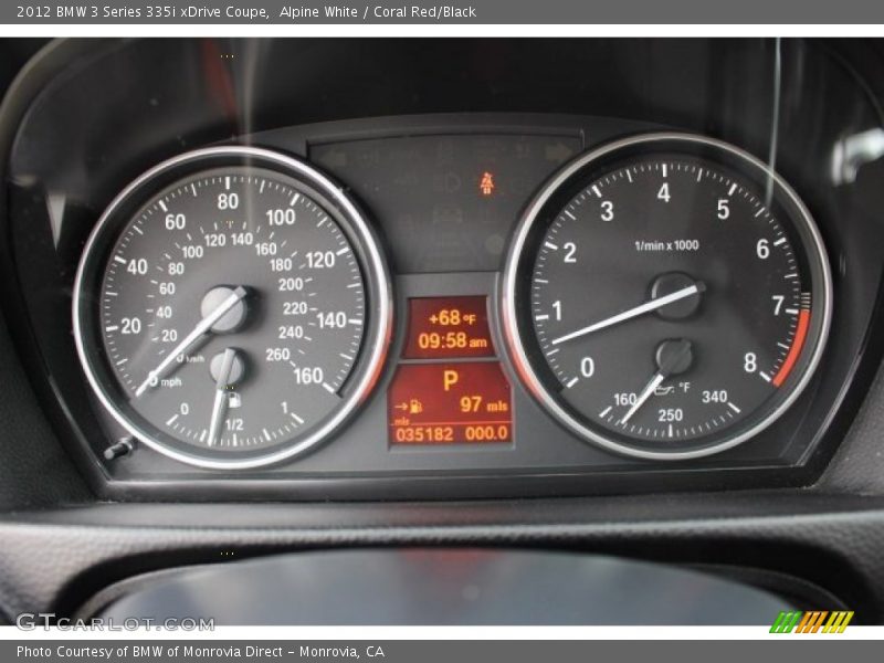  2012 3 Series 335i xDrive Coupe 335i xDrive Coupe Gauges