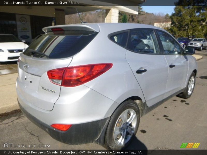 Diamond Silver / Black 2011 Hyundai Tucson GL