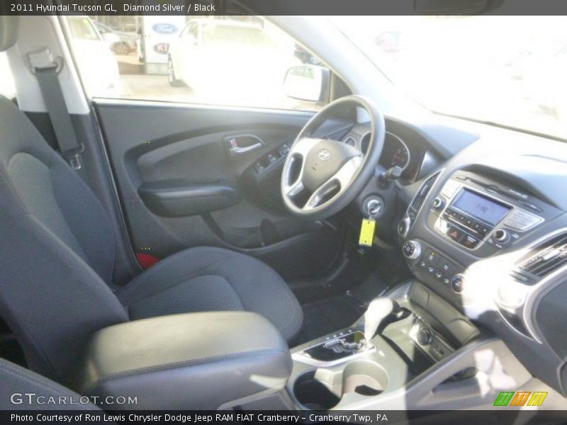 Diamond Silver / Black 2011 Hyundai Tucson GL